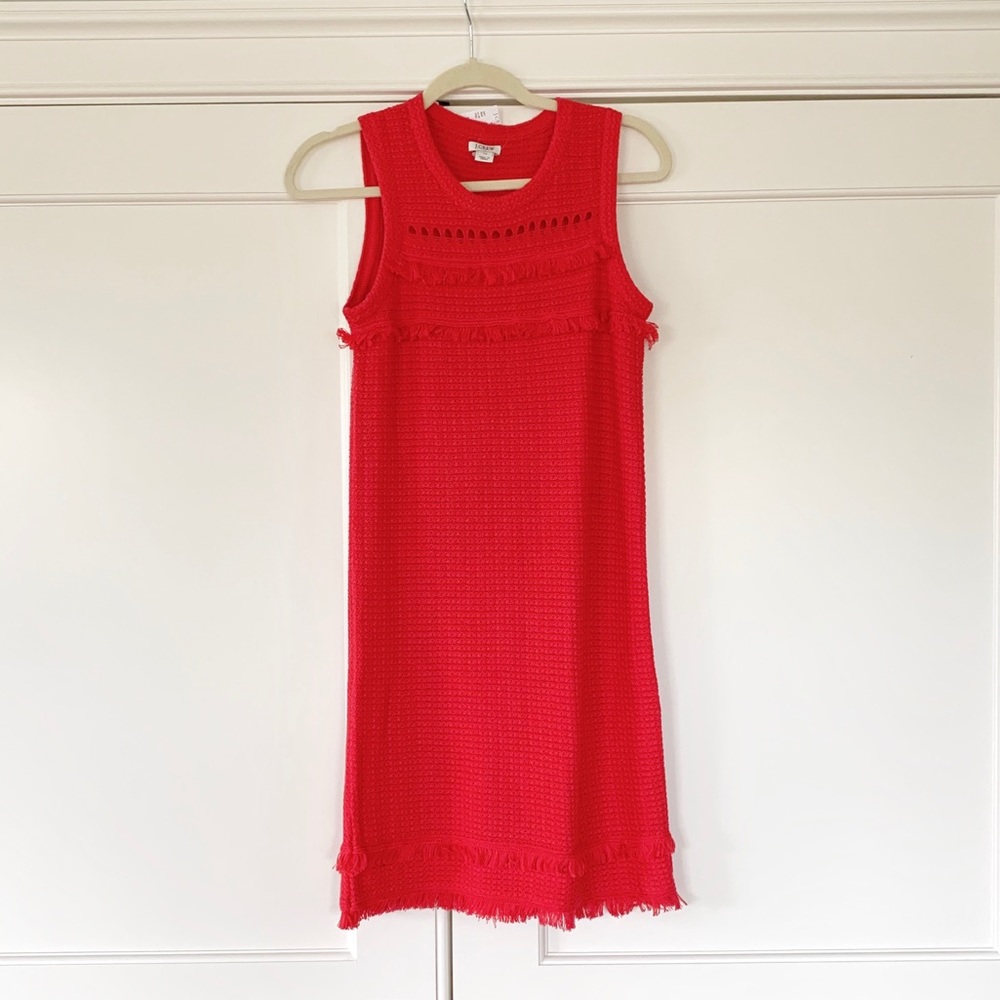 J.Crew Fringe Sweater Dress